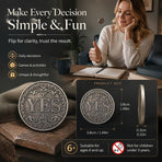 Sentimental Vintage Decision Coin Replica, Perfect Holiday Gift, 1 Pack