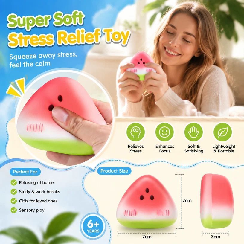 Coffee Butter Stick 23cm Stress Relief Toy 2 Pack, Calming Gift