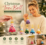 2 Pack Crochet Ornament C+E Green & Rainbow 2, Xmas Decor Duo