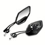 1 Pair Motorcycle Bicycle Rearview Mirror With Mount, Snake Skin