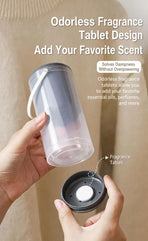 Twin Pack Grey Cloud Hanging Dehumidifier Boxes, Soft Neutral Scent For Calm Minimalist Closets, Banish Unpleasant Stale Storage Smells
