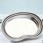 Small Curved Tray 201 Stainless Steel 2pcs