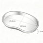 Medium Curved Tray 304 Stainless Steel 2pcs