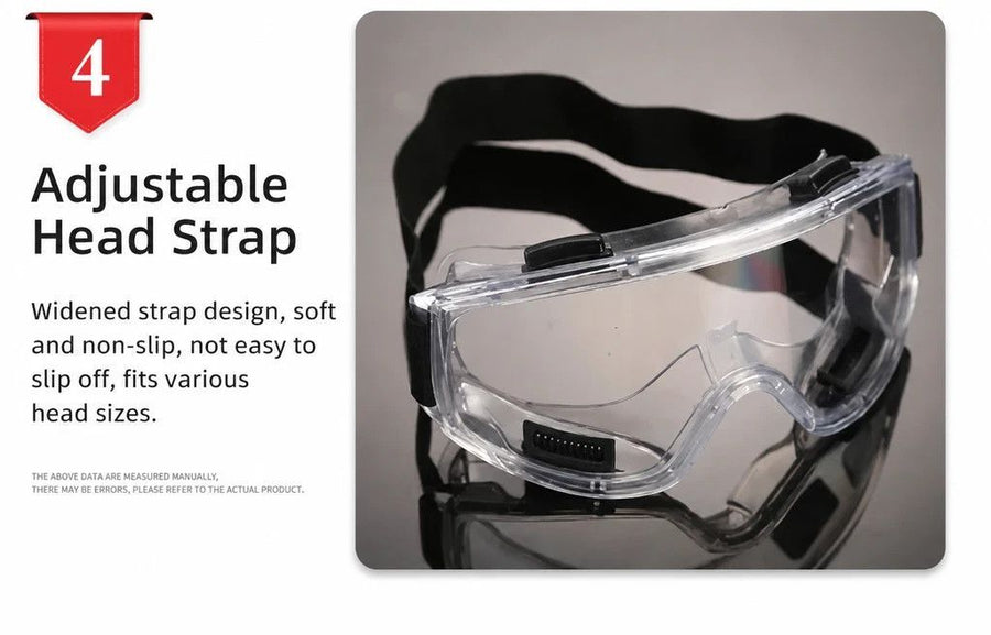 Ideal Outdoor Lover Gift Wind Block Goggles, Red Frame Clear Lens