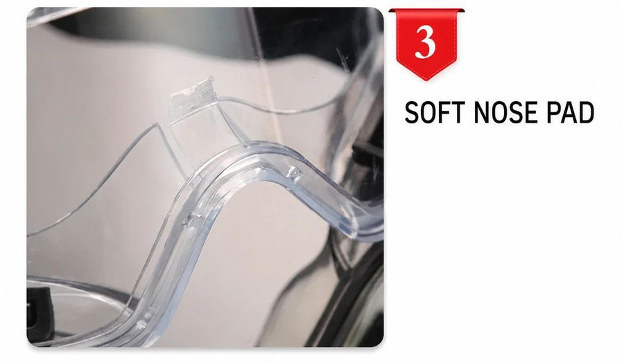 Warm Token Multi-Scene Anti-Fog Safety Goggles, Yellow Frame Clear Anti-Fog