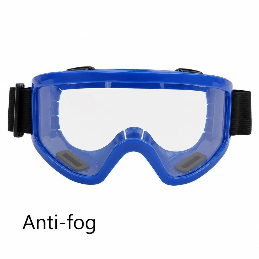 Kind Gift Windproof Cycling Ski Goggles, Blue Frame Clear Lens