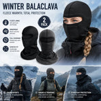 Coldproof Neck Cover, Grey & Black Long Style, One Size, 2 Pcs