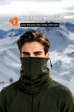 Reliable Cold Weather Gift Soft Fleece Drawstring Neck Warmer, Khaki, Universal Outdoor Matching