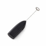 Durable Home Electric Egg Beater, All-Round Stainless Steel Mixer For Coffee Milk Tea Making, Black