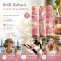 Soft Iridescent Pink 5ml Portable Mini Perfume Vial, Bottom Refill Compact Travel Scent Atomiser 3 Pack, Iridescent Pink