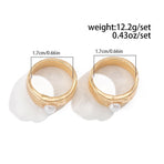 Modern Multi-Piece Floral Ring Collection, Luxe Pearl & Crystal Inlaid Stackable Finger Jewellery, Light Gold, 7 Pack