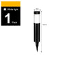 Compact Solar Powered Path Lighting, Durable Stainless Steel LED Lawn Lamp, Black Cool White, 37x6cm, Practical Outdoor Gathering Decor Gift