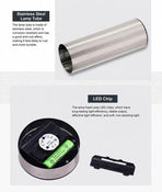 Compact Solar Powered Path Lighting, Durable Stainless Steel LED Lawn Lamp, Black Cool White, 37x6cm, Practical Outdoor Gathering Decor Gift