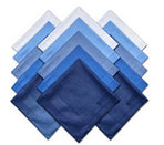 Solid Striped Men Suit Pocket Square Handkerchief 15pcs