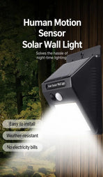 Solar Triangular Wall Light, Single Side 20 LED, Light Control Function, Waterproof Human Sensor Outdoor Lamp, Perfect Yard Lighting Gift