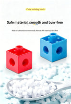300pcs 10 Colors Mixed PP Square Building Blocks