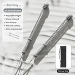 Cordless Spring Swing Battle Rope, 3.09 Lbs A Pair, 16.93in Grey, Arm Strength Exercise Equipment, Indoor Outdoor Training, With Storage Bag, Versatile Fitness Gift