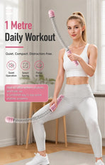 Wireless Muscle Training Swing Rope, 3.09 Lbs A Pair, 16.93in Pink, Cordless Spring Battle Rope For Arm Strength Exercise