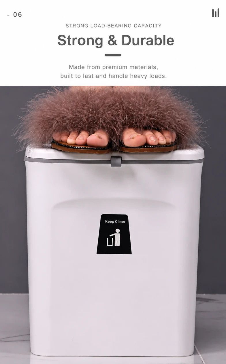 Hanging Garbage Bin With Handle & Inner Bucket, Cabinet Door Mount, 9L, Cream, Detachable Household Waste Bin For Kitchen Bathroom, Wonderful Housewarming Gift