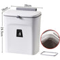 Cabinet Door Hanging Trash Can With Press Rim, 9L, Swan White, Space Saving Hanging Waste Bucket For Kitchen & Bathroom, Premium Home Gift