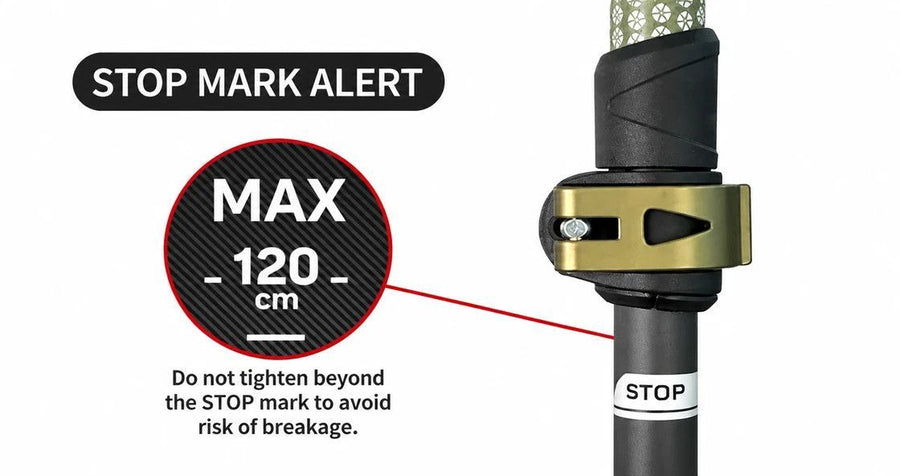 3 Section Carbon Fiber Telescopic Hiking Pole, Lightweight Trekking Stick For Height Under 170cm, Shell White, Stylish Outdoor Walking Accessory