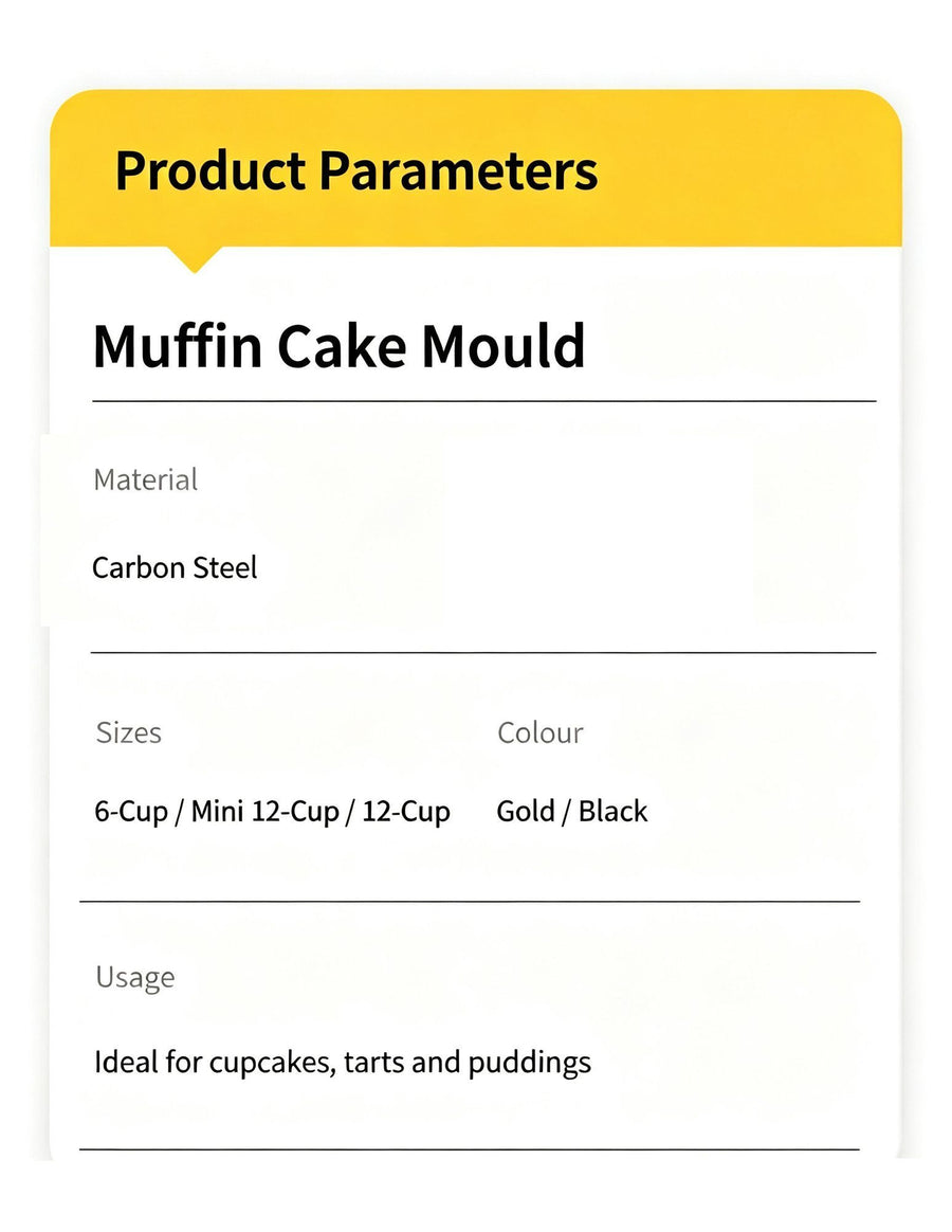 Non-Stick Mini Muffin Baking Tray, Household Cake Baking Mould For Oven Use, Gold Mini 12-Cup Pan, Premium Home Baking Accessory