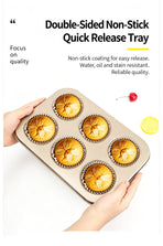 Non-Stick Mini Muffin Baking Pan, Household Oven Baking Mould For Cupcake, Black Mini 12-Cup Tray, Convenient Home Baking Gadget