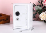 Metal Money Safe Box With Lock, Household Coin Saving Storage Box, Piggy Bank Alternative For Cash & Small Items, Red, Practical Home Security Storage