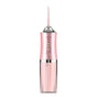 Lightweight Electroplated Electric Water Flosser, Home & Travel Oral Cleaner, A10 Pink Electroplated Model With 4 Nozzles, Gentle On Gums