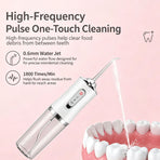Versatile Electroplated Cordless Water Flosser, Household Oral Irrigator For Daily Use, A10 Green Electroplated Model With 4 Nozzles