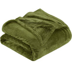Ultra Soft Flannel Fleece Throw Blanket, Lightweight Warm Cozy Plush Cover For Sofa, Bed & Cuddle Use, Fruit Green, 100X150cm, Size S, Versatile Indoor Home Bedding