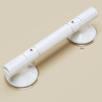 No Drill Bathroom Safety Grab Bar, Anti-Slip Handrail For Restroom, Removable White Support Handle, 45cm, Adhesive Putty Mount, Sturdy Household Mobility Accessory