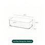 Low Profile Clear Storage Box, Medium Size Multi-Purpose Acrylic Vanity Organiser
