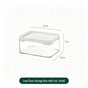 Clear Storage Box With White Lid, Small Size Acrylic Cosmetic Container