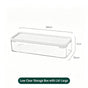 Clear Storage Box With White Lid, Large Size Acrylic Cosmetic Container