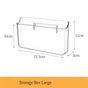 Wall Mount Clear Acrylic Storage Box, Large Size, Suitable For Bathroom Mirror Cabinet