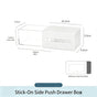 Adhesive Side Pull Drawer Organiser, Clear Acrylic Storage For Mirror Cabinet Interior