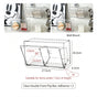 Clear Dual Compartment Front Flip Storage Box, Acrylic Cosmetic Organiser