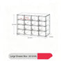 Clear 16 Grid Large Cosmetic Storage Box, Multi-Grid Acrylic Vanity Organiser
