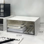 Single Grid 1-Tier Desk Storage Tray, Non-Toxic Thickened Organiser, Compact Table Container For Clean And Relaxed Work Desks