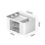 White Seven Grid Desktop Storage Tray, Thickened Non-Toxic Organiser, Large Capacity Rack For Systematic Stationery Arrangement
