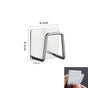 No Drill Wall Mounted Bathroom Sponge Holder, Household Basin Storage Hook, Silver 45mm, Keep Bathroom Tidy And Maximize Space