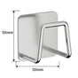 No Drill Wall Mount Bathroom Storage Hook, Household Sponge Holder, Silver 50mm, Simple Design For Modern Compact Washroom