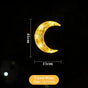 Crystal Moon LED Suction Curtain Lights, Battery Powered Christmas Window Decor, Elegant Winter Home Ornament