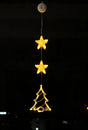 Three-Pattern Hanging Suction Cup Lights, Warm White Christmas Tree LED Lamp, Wonderful Holiday Atmosphere Creator