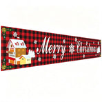Christmas Party Decorative Banner, Holiday Backdrop Hanging Flag, Ideal For Indoor Xmas Scene Arrangement, Size 29648cm GZ01
