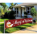 Xmas Holiday Fabric Party Banner, Christmas Background Flag, Perfect For Creating Warm Festive Atmosphere, Size 29648cm GZ03