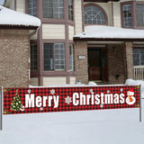 Holiday Christmas Decor Banner, Large Size Party Backdrop Flag, Stylish Ornament For Christmas Themed Gathering, Size 29648cm GZ04