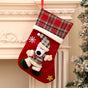 Oversized 3D Christmas Stocking With Bear Design, Holiday Gift Sack For Xmas Decor, 40*25cm
