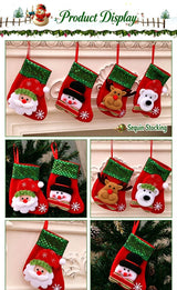Medium Sequin Snowman Christmas Stocking, Glittery Christmas Tree Ornament, 25*19cm